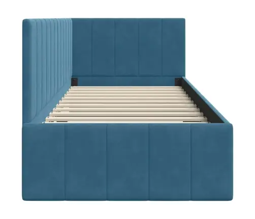 Nurgavoodi Raam Peaga Sinine 80 Cm X 200 Cm Samet