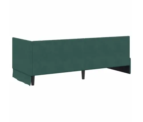 Kampinė Lovos Konstrukcija Tamsiai Žalia 80 Cm X 200 Cm Aksomas