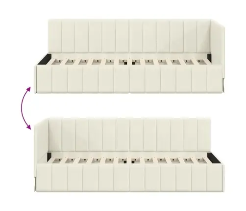 Nurgavoodi Raam Peaga Cream 80 Cm X 200 Cm Samet