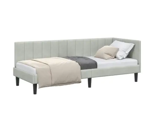 Kampinė Lovos Konstrukcija Šviesiai Pilka 80 Cm X 200 Cm