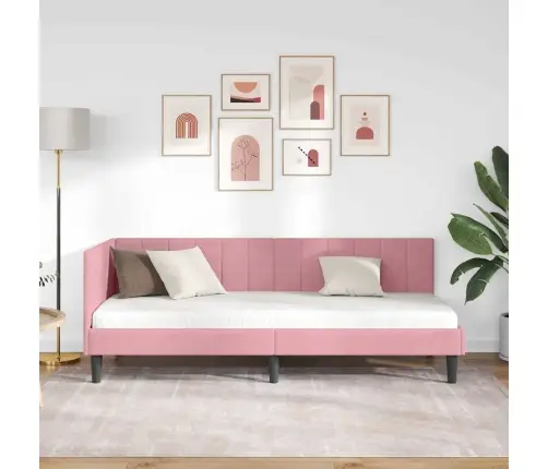 Nurgavoodi Raam Peaga Roosa 80 Cm X 200 Cm Samet