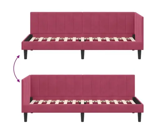 Nurgavoodi Raam Peaga Veinpunane 80 Cm X 200 Cm Samet