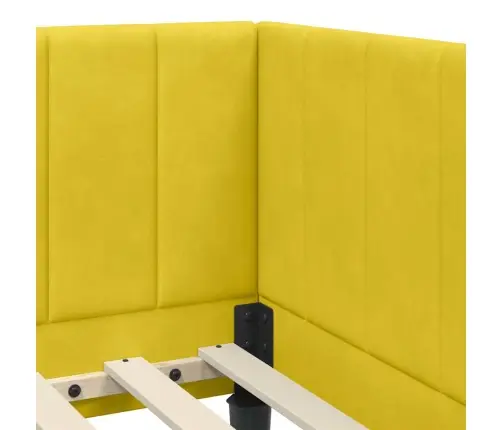 Nurgavoodi Raam Peaga Kollane 80 Cm X 200 Cm Samet