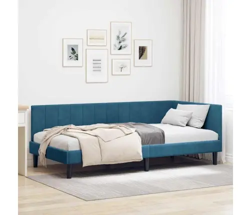 Nurgavoodi Raam Peaga Sinine 90 Cm X 200 Cm Samet