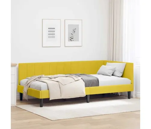 Nurgavoodi Raam Peaga Kollane 90 Cm X 200 Cm Samet