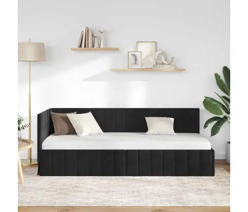 Nurgavoodi Raam Peaga Must 80 Cm X 200 Cm Samet