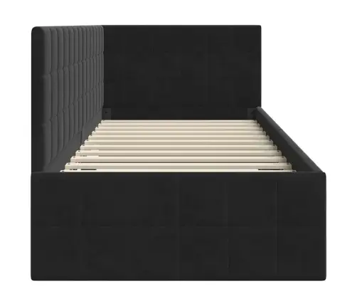 Nurgavoodi Raam Peaga Must 80 Cm X 200 Cm Samet