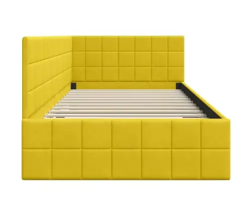 Nurgavoodi Raam Peaga Kollane 90 Cm X 190 Cm Samet