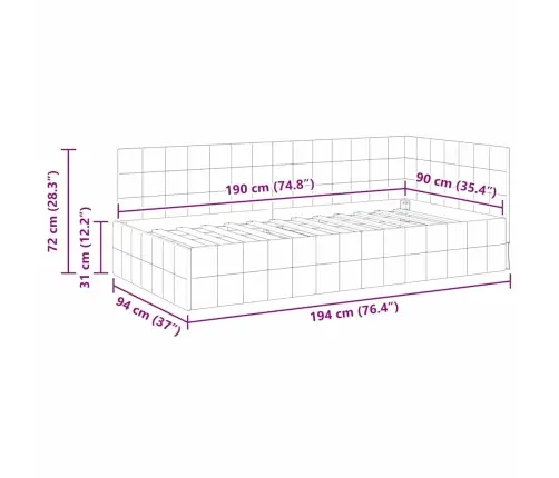 Nurgavoodi Raam Peaga Kollane 90 Cm X 190 Cm Samet