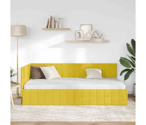 Nurgavoodi Raam Peaga Kollane 90 Cm X 200 Cm Samet