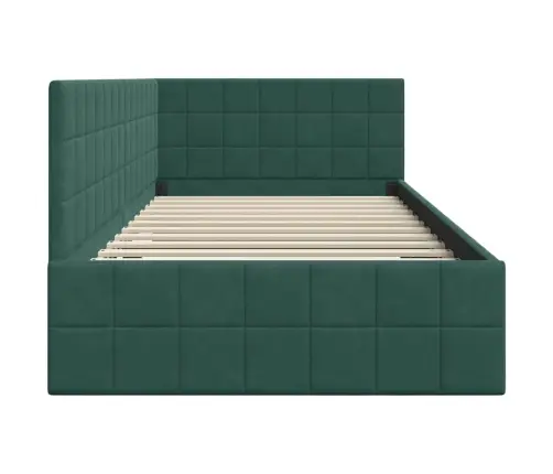 Nurgavoodi Raam Peaga Tume Rohelise 100 Cm X 200 Cm Samet