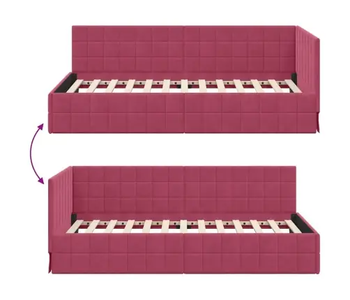 Nurgavoodi Raam Peaga Veinpunane 100 Cm X 200 Cm Samet