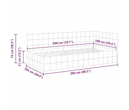 Nurgavoodi Raam Peaga Veinpunane 100 Cm X 200 Cm Samet