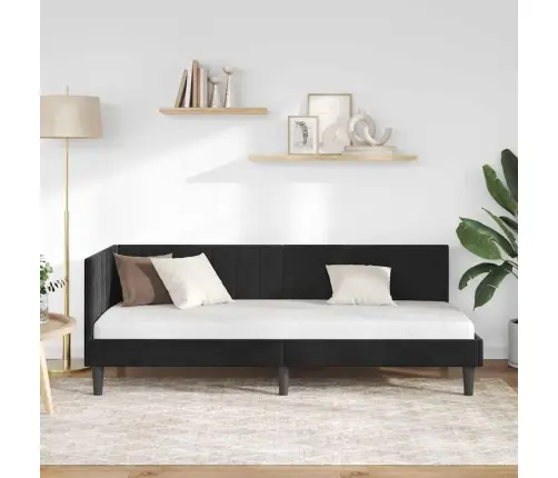 Nurgavoodi Raam Peaga Must 80 Cm X 200 Cm Samet