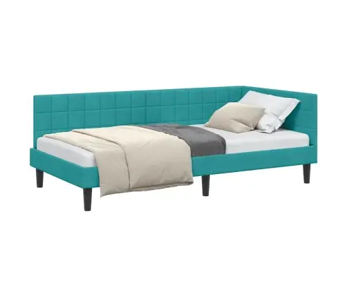 Nurgavoodi Raam Peaga Türkiis 90 Cm X 200 Cm Samet