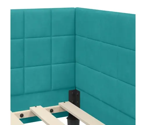 Kampinė Lovos Konstrukcija Turkio 100 Cm X 200 Cm Aksomas