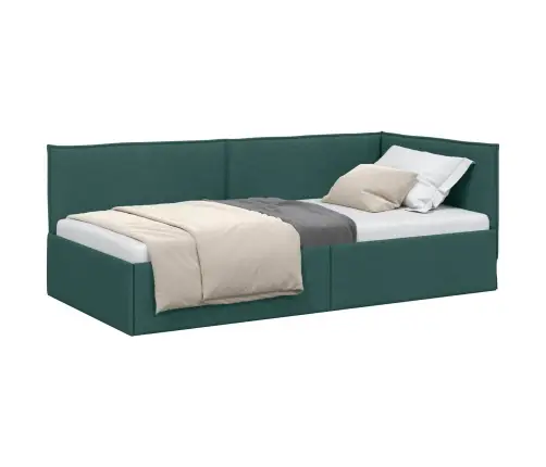 Nurgavoodi Raam Peaga Tume Rohelise 100 X 200 Cm Samet