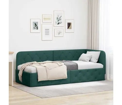 Nurgavoodi Raam Peaga Tume Rohelise 80 X 200 Cm Kangas