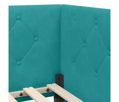 Nurgavoodi Raam Peaga Türkiis 80 X 200 Cm Samet