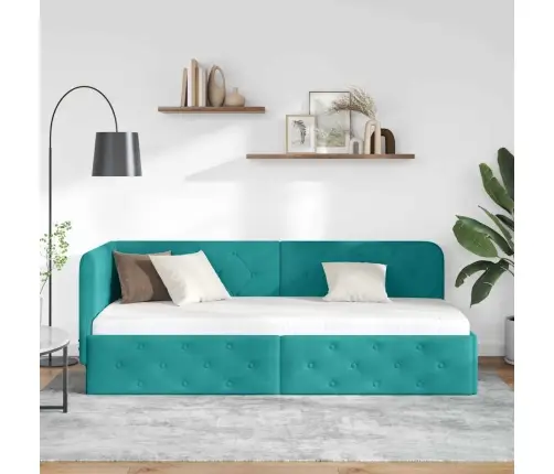 Nurgavoodi Raam Peaga Türkiis 80 X 200 Cm Samet