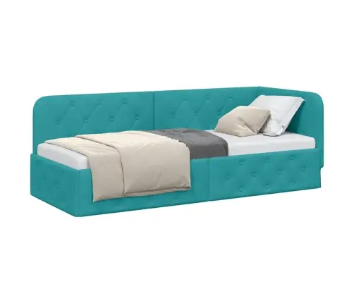 Nurgavoodi Raam Peaga Türkiis 80 X 200 Cm Samet