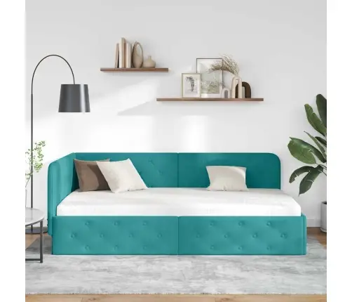 Kampinė Lovos Konstrukcija Turkio 90 X 190 Cm Aksomas