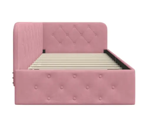 Nurgavoodi Raam Peaga Roosa 90 X 200 Cm Samet