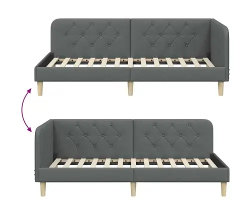 Nurgavoodi Raam Peaga Tumehall 90 X 190 Cm Kangas