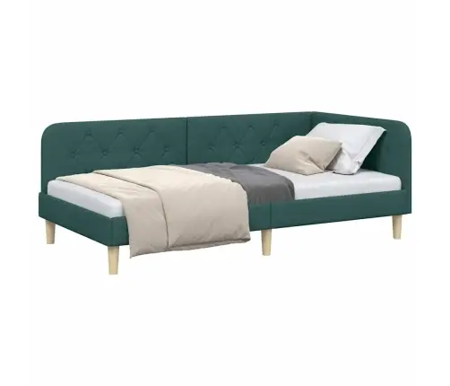 Nurgavoodi Raam Peaga Tume Rohelise 90 X 190 Cm Kangas