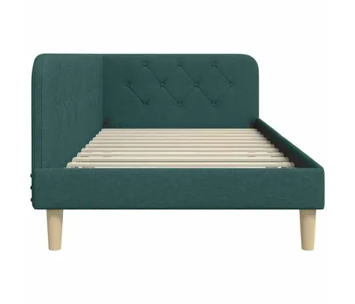 Nurgavoodi Raam Peaga Tume Rohelise 90 X 190 Cm Kangas