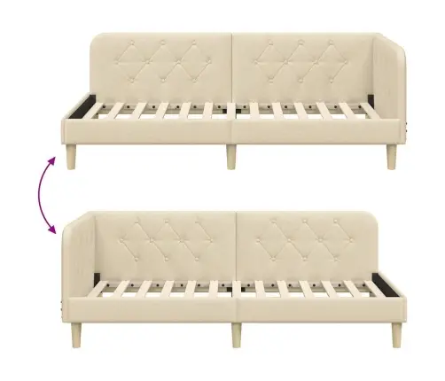 Nurgavoodi Raam Peaga Cream 90 X 200 Cm Kangas