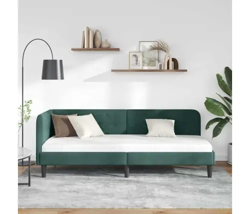 Nurgavoodi Raam Peaga Tume Rohelise 80 X 200 Cm Samet