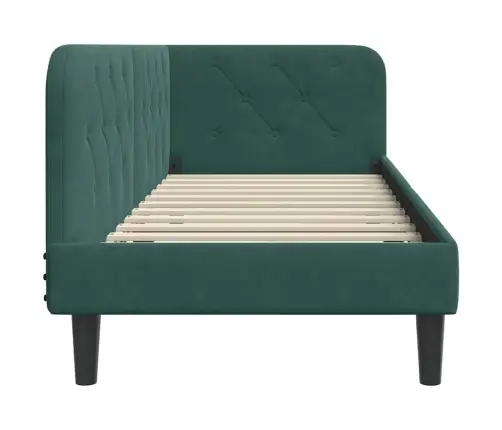 Nurgavoodi Raam Peaga Tume Rohelise 80 X 200 Cm Samet