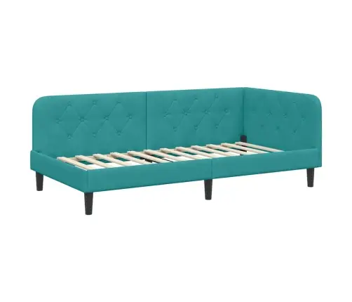 Nurgavoodi Raam Peaga Türkiis 90 X 190 Cm Samet