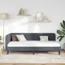 Stūra Gultas Rāmis Tumši Pelēks 90 X 200 Cm Samts Vidaxl