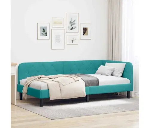 Nurgavoodi Raam Peaga Türkiis 90 X 200 Cm Samet