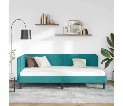 Nurgavoodi Raam Peaga Türkiis 100 X 200 Cm Samet