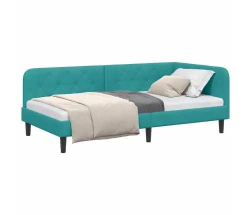 Nurgavoodi Raam Peaga Türkiis 100 X 200 Cm Samet