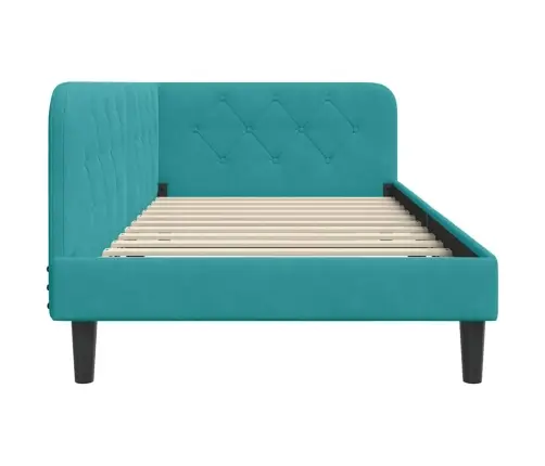 Nurgavoodi Raam Peaga Türkiis 100 X 200 Cm Samet