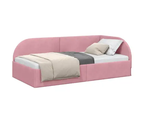 Nurgavoodi Raam Peaga Roosa 80 Cm X 200 Cm Polüester Ja Vineer