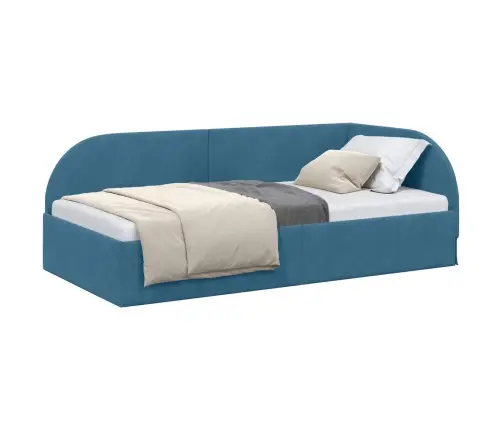 Nurgavoodi Raam Peaga Sinine 90 Cm X 190 Cm Samet