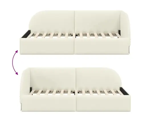 Nurgavoodi Raam Peaga Cream 90 Cm X 190 Cm Samet