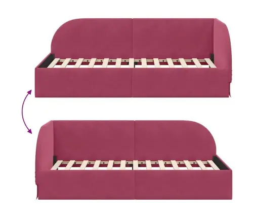 Nurgavoodi Raam Peaga Veinpunane 90 Cm X 200 Cm Samet