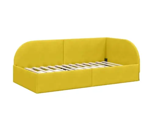 Nurgavoodi Raam Kollane 90 Cm X 200 Cm Polüester Ja Vineer