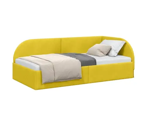 Nurgavoodi Raam Kollane 90 Cm X 200 Cm Polüester Ja Vineer