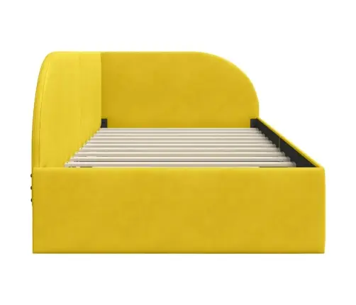 Nurgavoodi Raam Kollane 90 Cm X 200 Cm Polüester Ja Vineer