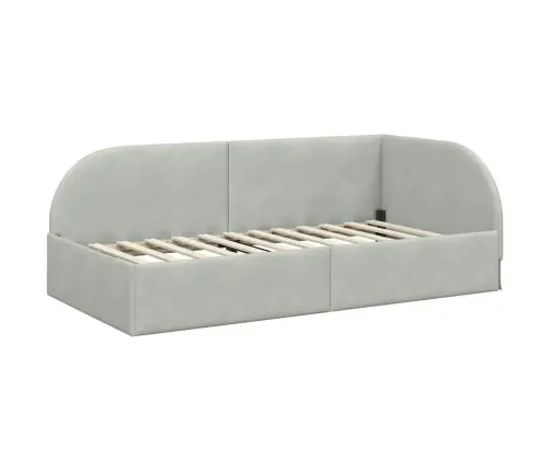 Kampinė Lovos Konstrukcija Šviesiai Pilka 100 Cm X 200 Cm