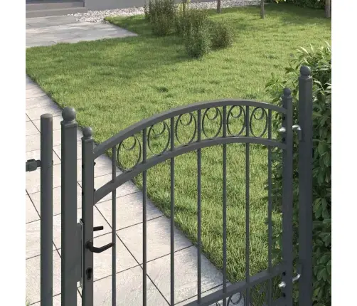 Žoga Vārti Pelēka 100 X 100 Cm Pulverkrāsots Tērauds Vidaxl