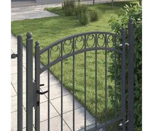 Žoga Vārti Pelēka 125 X 100 Cm Pulverkrāsots Tērauds Vidaxl