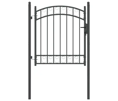 Žoga Vārti Pelēka 125 X 100 Cm Pulverkrāsots Tērauds Vidaxl